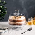 thumbnail image 4 of WHOLE HOUSEWARES Glass Cake Stand with Dome | Holder & Display, 4 of 5