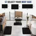 thumbnail image 2 of TECHMILLY Super Soft Shaggy Bathroom Rugs, Absorbent Thick Non Slip Microfiber Bath Rugs, Quick Dry Machine Washable Bath Mat for Bathroom Floor, Bathtub and Shower 17"x24", 2 of 8
