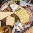 thumbnail image 1 of Oleegame 1PC Kitchen Utensils Set Six Piece Stainless Steel Cheese Set Cheesecake Fork Sharp Cutter Multifunctional Suitable For Baking Tools Silver, 1 of 9