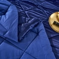 thumbnail image 3 of JML Luxury Satin 8-Piece Comforter Set, Silky Satin, Solid Color, King, 3 of 5