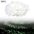 thumbnail image 1 of 50PC Glow In The Dark Pebbles Luminous Stones Garden Walkaway Aquarium Fish Tank, 1 of 9