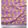 thumbnail image 1 of Soimoi Poly Georgette Fabric Cup,Plate & Chick Cartoon Printed Craft Fabric by the Yard 52 Inch Wide, 1 of 3