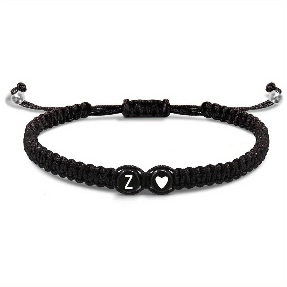 Heart Initial Bracelets 26 Letters Initial Bracelet A-Z Braided Bracelets✨✨ R6U6