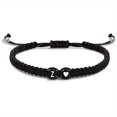 thumbnail image 1 of Heart Initial Bracelets 26 Letters Initial Bracelet A-Z Braided Bracelets✨✨ R6U6, 1 of 9