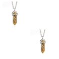 thumbnail image 4 of maskred Hexagon Column Charm Findings Handmade Holiday Hanging Pendants Crystal Necklace Earring Keychains Decorations Painting Stone 2Set, 4 of 6