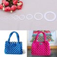 thumbnail image 2 of MesaSe DIY Crochet Ring Circle Hook Plastic Craft Tool Accessory for Handbag Car Seat, 2 of 3