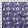 thumbnail image 3 of oneOone Tissu en Coton Flex Violet à Fleurs pour Robe Tissu Imprimé au Mètre 40 Pouces de Large, 3 of 4