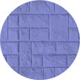 thumbnail image 1 of Ahgly Company Tapis Rond Lavable en Machine Intérieur Transitionnel Bleu Ciel, 5 Pieds Rond, 1 of 7