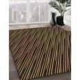 thumbnail image 3 of Ahgly Company Tapis d'Intérieur Lavables en Machine, Ronds, Transitionnels, Brun Clair, Ronds de 4', 3 of 7
