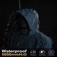 thumbnail image 4 of 33 000ft Men‘s Packable Rain Jacket Hooded Lightweight Waterproof Rain Shell Jacket Raincoat for Hiking Golf Cycling, 4 of 9
