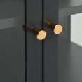 thumbnail image 3 of vidaXL Buffet Anthracite 105x35x70 cm Acier et Verre, 3 of 5