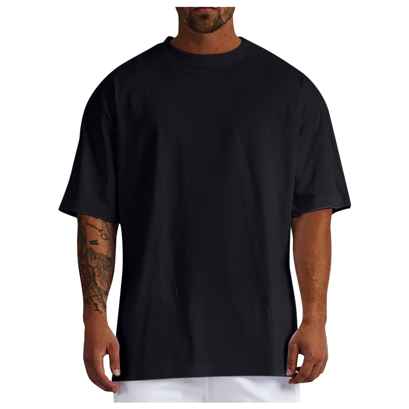 T-Shirt pour Hommes en Coton Épais 100 % Coton