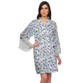thumbnail image 1 of Moomaya Printed Bridesmaid Robes Short Bride Getting Ready Dress Loungewear, 1 of 6