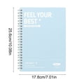 thumbnail image 3 of Djiypn Spiral Notebook Journal, 120Pages Ruled Notebooks, Thick Journals for Women Men, B5 Thick Spiral Writing Journaling, Spiral Notebooks for Work Office 5.5"x8", Blue, 3 of 6