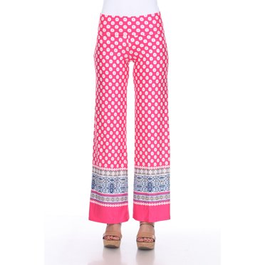 White Mark Women's Polka Dots Palazzo Pants