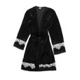 thumbnail image 2 of Gift TIMIFIS Women Fleece Robe Short Plush Robes for Womens With Hood Soft Warm Spa Bathrobe Soft Fuzzy Bathrobe Spa Robe Winter Warm Pajamas Shower NightgownFlash, 2 of 6