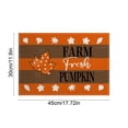 thumbnail image 2 of Fasiaou Fall Placemats, 12 x 18 Inch, Printed Thanksgiving Maple Leaf Linen Table Mats, Seasonal Autumn Holiday Table Decorations for Kitchen, Dining, Party Decor, 2 of 5