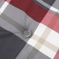 thumbnail image 5 of vidaXL Coussin de Chaise Longue Motif à Carreaux Rouges (75+105)x50x4 cm, 5 of 5