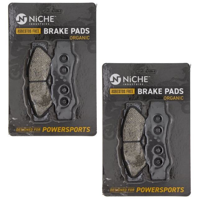 Niche Rear Brake Pad Set for Yamaha YXZ1000R Organic UTV 2 Pack 519-KPA2366D
