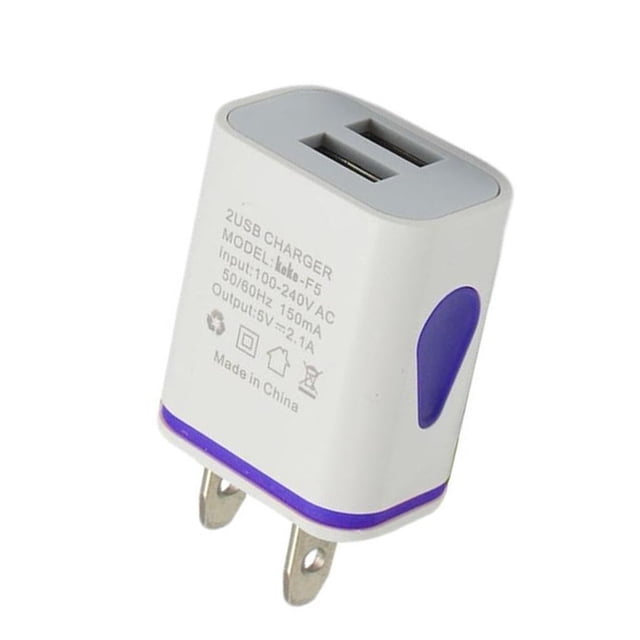 2A Quick Charging Dual USB Ports LED Poratble USB charging plug Universal Phone Home Office Charger US Plug