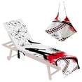thumbnail image 2 of LSLJS Beach Chair Cover with Side Pockets, Microfiber Chaise Lounge Chair Towel Cover for Sun Lounger Pool Sunbathing Garden Beach Hotel, Easy To Carry Around, 2 of 6