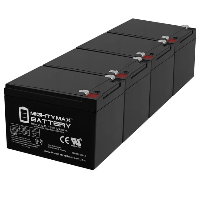 Batterie de Remplacement 12V 12AH SLA pour Rion - Lot de 4