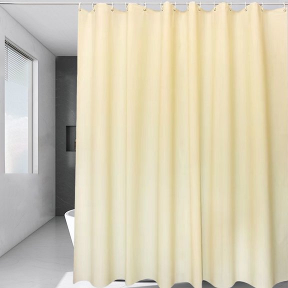 Cameland Solid Color Shower Curtain Waterproof Fabric Bathroom Curtain With Hooks Simples Modern Designs For Tub Toilet Closet