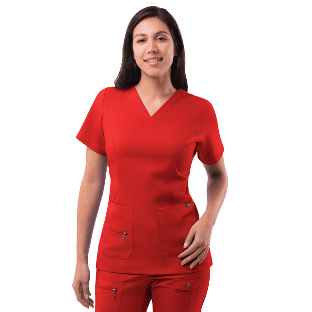 Adar Pro Scrubs For Women - Elevated V-Neck Scrub Top