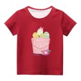 thumbnail image 1 of Chandails pour Filles Tout-Petits Enfants Garçons Filles Mignon Col Rond Imprimé Manches Courtes Haut, 1 of 1