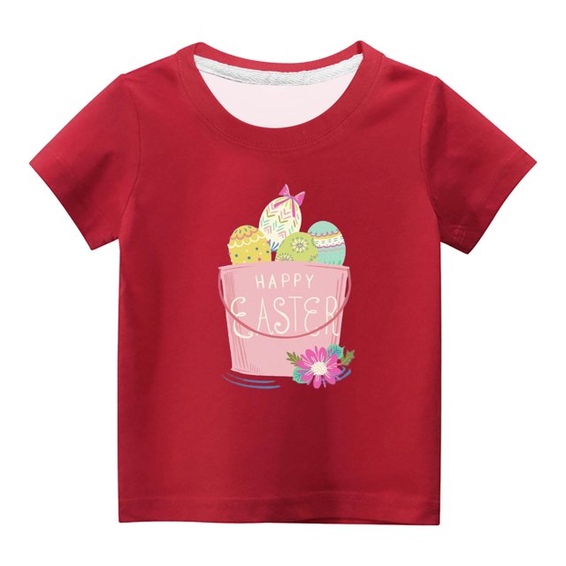 Chandails pour Filles Tout-Petits Enfants Garçons Filles Mignon Col Rond Imprimé Manches Courtes Haut