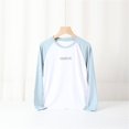 thumbnail image 1 of RXIRUCGD T-Shirt à Manches Longues pour Femmes, Séchage Rapide, Col Rond, Bleu Clair, Taille : 8 Ans, 1 of 6