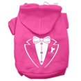 thumbnail image 1 of Tuxedo Screen Print Pet Hoodies Bright Pink Size Lg (14), 1 of 1