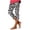 Grey, variant on lcziwo Women's Plus Size Soft Floral Capri Leggings, Multicolor, High Waisted, Tummy Control, Casual, Yoga, 2024 Summer
