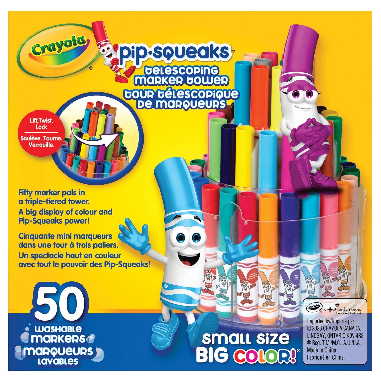 Tour téléscopique pour marqueurs Crayola Pipsqueaks