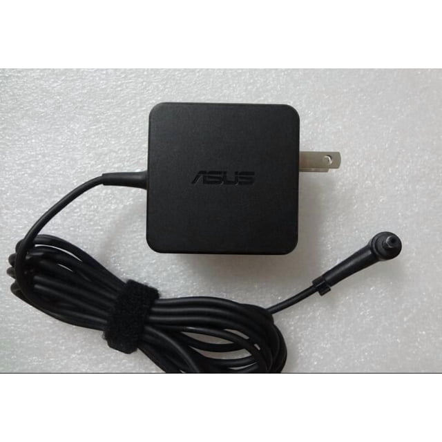 ASUS Bloc d'Alimentation pour Ordinateur Portable 33W 19V 1,75A 4,0 mm - Original OEM. un Adaptateur d'Alimentation Noir avec un logo ASUS, Doté d'Un Connecteur 4,0 mm et d'Un long Câble Fixé avec une Sangle velcro. Compatible avec les Modèles d'Ordinateurs Portables ASUS Tels Que A540L, C200, E203, F302, K200, Q200, R416, S200, UX31A, X200