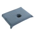 thumbnail image 1 of 1 Piece Half Massage Table Cover Cosmetic Bed Face Hole Towel 50x70cm Navy Blue, 1 of 7