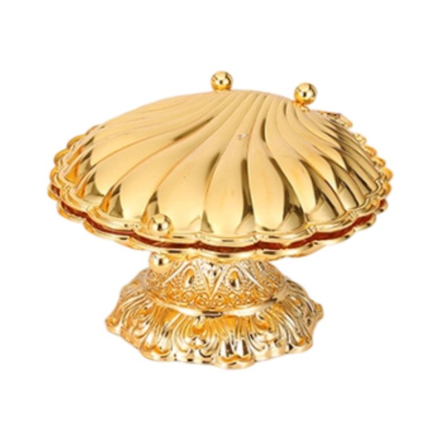 jifeng Seashell Fruit Bowl Creative Fruit Holder for Kitchen Counter Snacks Parties 20cmx23cmx13cm