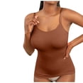 thumbnail image 3 of Womens Solid Color Shaping and Belly Tightening Seamless Body Strap Round Neck Vest, 3 of 6