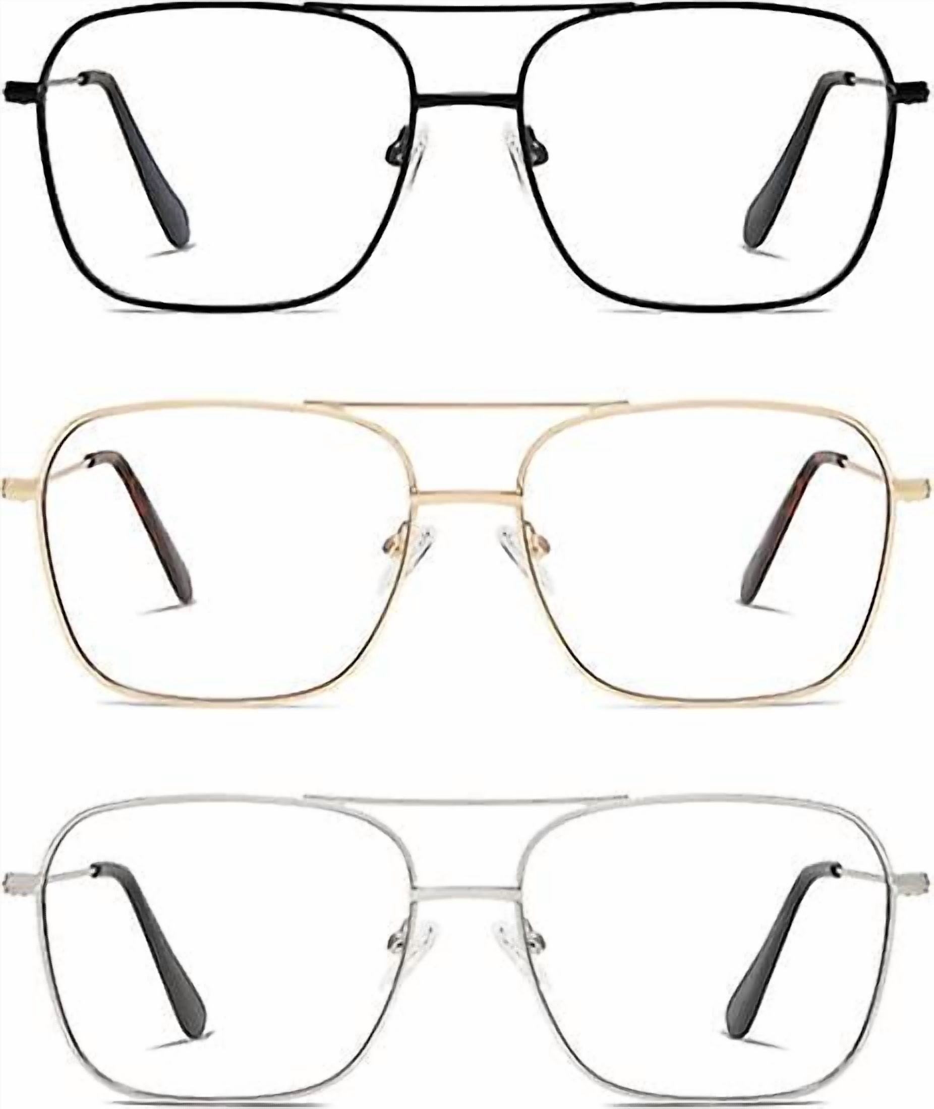 Retro Reading Glasses For Women Men Aviator Square Blue Light Computer Womens Reader
