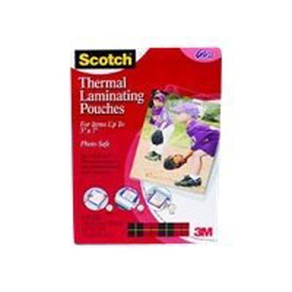 Scotch - Lot de 20 - Transparent - Sachets de lamination 5 Po x 7 Po