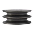 thumbnail image 2 of V-Belt pulley A Type Double Slot Pulley Motor Cast Iron Dia Power Tool Accessory, 2 of 11