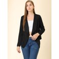 thumbnail image 3 of INSPIRE CHIC Veste en Faux Suède pour Femme à Manches Longues, devant Drapé, Vestes de Moto, 3 of 6