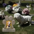 thumbnail image 4 of Deeceymbur Pierre Commémorative en Résine pour Animaux de Compagnie Chiens Chats Décoration de Jardin Extérieur Lieu de Repos Souvenir Hommage Durable, 4 of 6