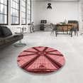 thumbnail image 4 of Ahgly Company Tapis d'Intérieur Rectangulaire Transitionnel Lavable à la Machine, Rouge Canneberge, 5 Pieds x 7 Pieds, 4 of 7