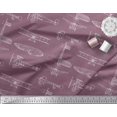 thumbnail image 3 of Soimoi Poly Georgette Tissu Check & Avion Transport Imprimer Tissu par la Cour 52 Pouces de Large, 3 of 3