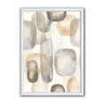 thumbnail image 1 of Designart Neutral Oval Grey Stones I Framed Wall Art, 1 of 3