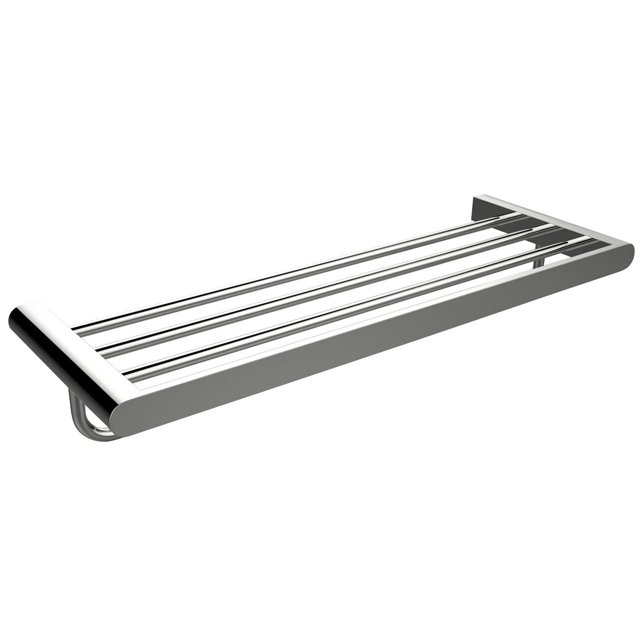 Avanities 23.66-in. W Rectangle Stainless Steel Towel Bar in Chrome Color with a modern rectangular frame and four parallel stainless steel rods, designed for wall mounting in bathroom renovations, featuring a polished chrome finish and suitable for hanging towels or lightweight accessories.