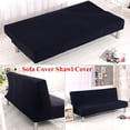 thumbnail image 1 of 2024 Futon Slipcover Armless Sofa Covers Stretch Sofa Bed Slipcover Protector Elastic (Light Gray Animal), 1 of 8