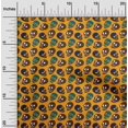 thumbnail image 1 of oneOone Rayon Mustard Yellow Fabric Skull Craft Projects Decor Fabric Printed By The Yard 56 Inch Wide, 1 of 1