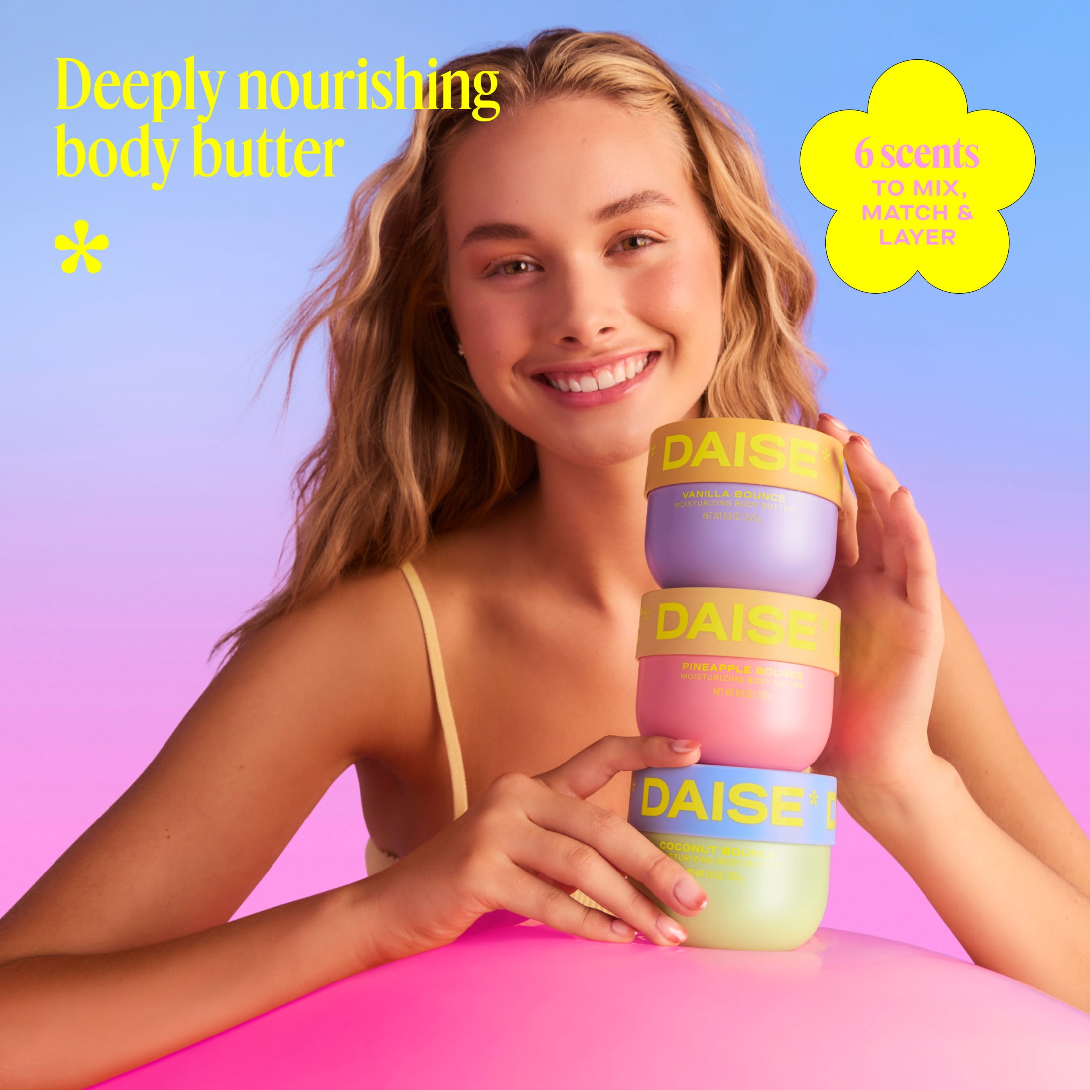 Beurre corporel hydratant Daise Vanilla Bounce 250 g